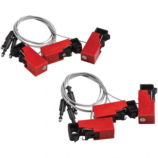 Brady - 1 6-Piece 1 Point Snap On Cable Lockout - Americas Industrial Supply