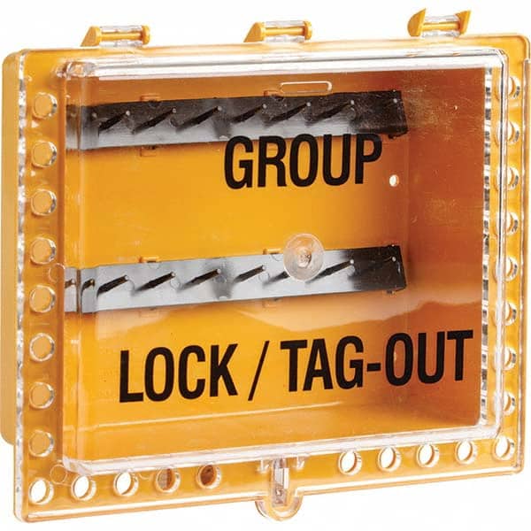 Brady - Group Lockout Boxes Portable or Wall Mount: Portable Maximum Number of Padlocks: 27 - Americas Industrial Supply
