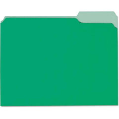 UNIVERSAL - File Folders, Expansion Folders & Hanging Files Folder/File Type: File Folders with Top Tab Color: Green - Americas Industrial Supply