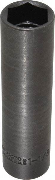 Proto - 1/2" Drive 1-1/8" Deep Impact Socket - 6 Points, 5-3/4" OAL - Americas Industrial Supply