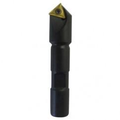 90° Point- 0.047" Min- 0.5" SH- Indexable Countersink & Chamfering Tool - Americas Industrial Supply