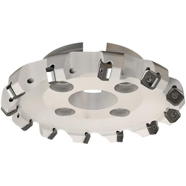Iscar - 114.6mm Cut Diam, 32mm Arbor Hole, 7.15mm Max Depth of Cut, 45° Indexable Chamfer & Angle Face Mill - 11 Inserts, S845 SX.U 16.. Insert, Right Hand Cut, 11 Flutes, Through Coolant, Series Helido - Americas Industrial Supply