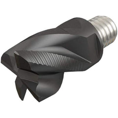 Iscar - MM EFS-CF Grade IC908 Carbide End Milling Tip Insert - TiAlN Finish, 4 Flutes, 25mm Cutting Diam, 22mm Depth of Cut, 37mm Extension, 38° Helix - Americas Industrial Supply