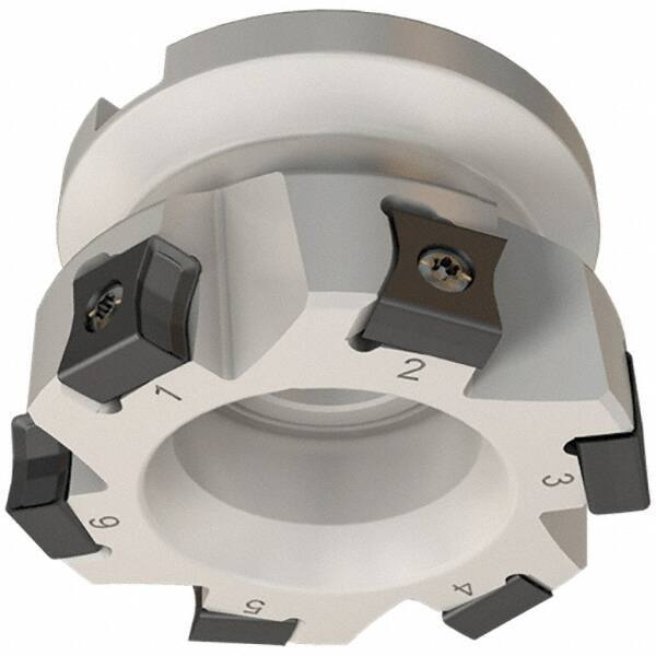 Iscar - 14 Inserts, 100mm Cut Diam, 32mm Arbor Diam, 10mm Max Depth of Cut, Indexable Square-Shoulder Face Mill - 0/90° Lead Angle, 50mm High, LN.. 11.. Insert Compatibility, Series AluTang - Americas Industrial Supply