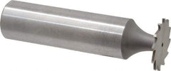 Whitney Tool Co. - 5/8" Diam x 1/32" Face Width, Cobalt, 12 Teeth, Shank Connection Woodruff Keyseat Cutter - Uncoated, 2-1/32" OAL x 1/2" Shank, Straight Teeth - Americas Industrial Supply