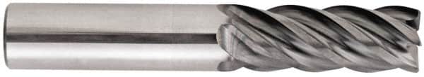 Niagara Cutter - 3/8", 5 Flute, Single End, Solid Carbide, 0.015" Corner Radius End Mill - 2-1/2" OAL, 40° Helix, Right Hand Flute, 7/8" LOC, Right Hand Cut - Americas Industrial Supply