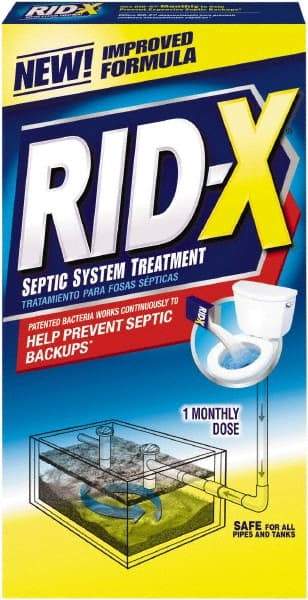 Rid-X - 9.8 oz Powder Drain Opener - Unscented, Box - Americas Industrial Supply
