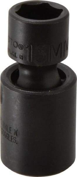 Proto - 3/8" Drive 13mm Standard Universal Impact Socket - 6 Points, 2" OAL - Americas Industrial Supply