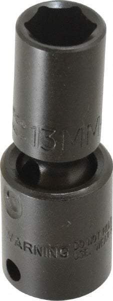 Proto - 3/8" Drive 13mm Deep Universal Impact Socket - 6 Points, 2-19/32" OAL - Americas Industrial Supply