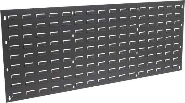 Quantum Storage - 48" Wide x 19" High, Gray Louvered Bin Panel - Use with Quantum Storage Systems - ALL QUS Bins - Americas Industrial Supply