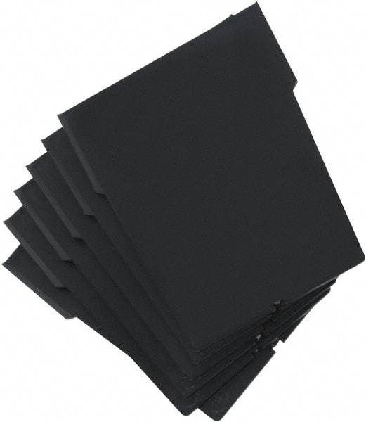 Quantum Storage - 4.1" Wide x 6" High, Black Bin Divider - Use with Quantum Storage Systems - QSB201, 203, 205 - Americas Industrial Supply