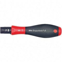 Wiha - 1 Piece, 0.4 to 1 N/m, Adjustable Torque Limiting Screwdriver - 1/4" Drive - Americas Industrial Supply