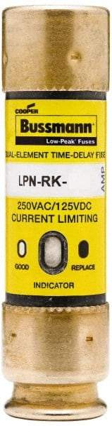 Cooper Bussmann - 125 VDC, 250 VAC, 35 Amp, Time Delay General Purpose Fuse - Fuse Holder Mount, 76.2mm OAL, 100 at DC, 300 at AC (RMS) kA Rating, 13/16" Diam - Americas Industrial Supply