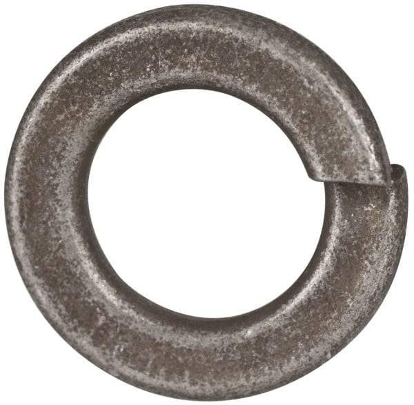 Value Collection - 1/2", 0.502" ID, 1/8" Thick Split Lock Washer - Grade 2 Spring Steel, Zinc Yellow Dichromate Finish, 0.502" Min ID, 0.512" Max ID, 0.869" Max OD - Americas Industrial Supply