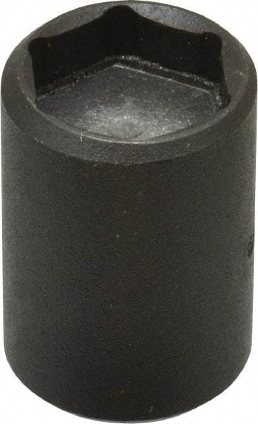 Proto - 1/4" Drive 1/2" Standard Magnetic Impact Socket - 6 Points, 1" OAL - Americas Industrial Supply