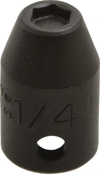 Proto - 3/8" Drive 1/4" Standard Magnetic Impact Socket - 6 Points, 1-3/32" OAL - Americas Industrial Supply