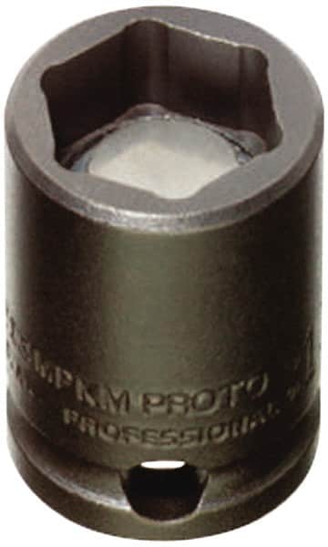 Proto - 3/8" Drive 18mm Standard Magnetic Impact Socket - 6 Points, 1-1/4" OAL - Americas Industrial Supply