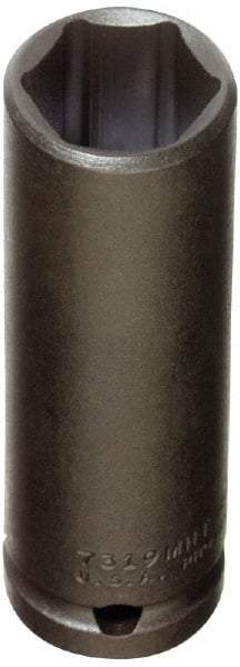 Proto - 1/2" Drive 12mm Deep Thin Wall Impact Socket - 6 Points, 3-1/4" OAL - Americas Industrial Supply