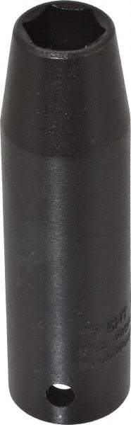 Proto - 1/2" Drive 1/2" Deep Thin Wall Impact Socket - 6 Points, 3-1/4" OAL - Americas Industrial Supply