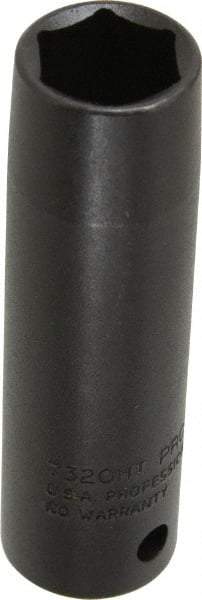 Proto - 1/2" Drive 5/8" Deep Thin Wall Impact Socket - 6 Points, 3-1/4" OAL - Americas Industrial Supply