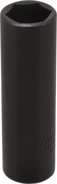 Proto - 1/2" Drive 11/16" Deep Thin Wall Impact Socket - 6 Points, 3-1/4" OAL - Americas Industrial Supply