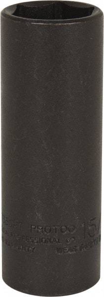 Proto - 1/2" Drive 15/16" Deep Thin Wall Impact Socket - 6 Points, 3-1/2" OAL - Americas Industrial Supply