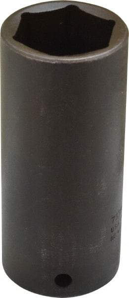 Proto - 1/2" Drive 1-1/8" Deep Thin Wall Impact Socket - 6 Points, 3-1/2" OAL - Americas Industrial Supply