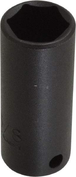 Proto - 3/8" Drive 5/8" Deep Thin Wall Impact Socket - 6 Points, 2-1/8" OAL - Americas Industrial Supply