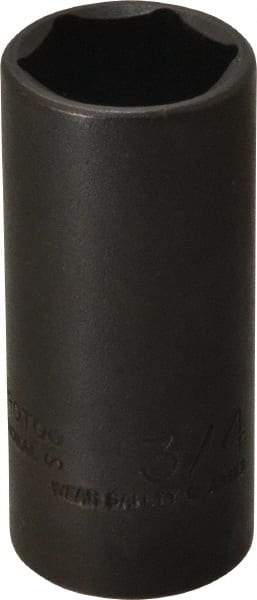 Proto - 3/8" Drive 3/4" Deep Thin Wall Impact Socket - 6 Points, 2-1/4" OAL - Americas Industrial Supply