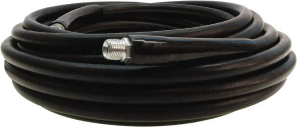 Continental ContiTech - 30' Long, 3/8 Male Rigid x Male Swivel, -20 to 250°F, Nitrile High Temp & High Pressure Hose - 3/8" ID x 0.69" OD, Black, 4,000 Max psi - Americas Industrial Supply
