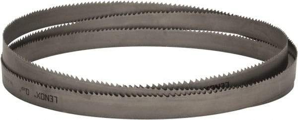 Lenox - 3 to 4 TPI, 13' 6" Long x 1-1/4" Wide x 0.042" Thick, Welded Band Saw Blade - Bi-Metal, Toothed Edge, Raker Tooth Set, Flexible Back, Contour Cutting - Americas Industrial Supply