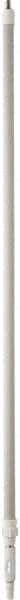 Vikan - 115 x 1-1/4" Aluminum Squeegee Handle - European Threaded Connection, White, Telescoping - Americas Industrial Supply