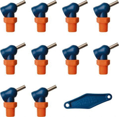 Loc-Line - 1/4" Hose Inside Diam x 5/32" Nozzle Diam, High-Pressure Coolant Hose Nozzle - NPT, for Use with Loc-Line Modular Hose System, 10 Pieces - Americas Industrial Supply