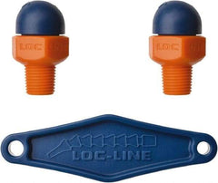 Loc-Line - 1/8" Hose Inside Diam, High-Pressure Coolant Hose Nozzle - NPT, for Use with Loc-Line Modular Hose System, 2 Pieces - Americas Industrial Supply