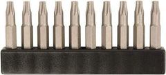 Wiha - 1/4" Drive T1 Torx Screwdriver Bit - 28mm OAL - Americas Industrial Supply