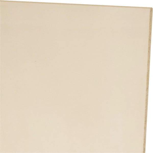 Made in USA - 1/8" Thick x 24" Wide x 1' Long, Polyurethane Sheet - Natural, 60A Hardness, ±0.010 Tolerance - Americas Industrial Supply