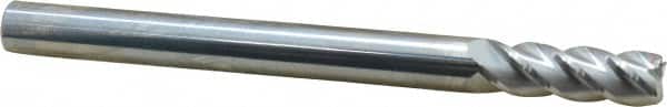 Accupro - 1/2", 4 Flute, Single End, Solid Carbide, 0.03" Corner Radius End Mill - 6" OAL, 40° Helix, Right Hand Flute, 1-1/2" LOC, Right Hand Cut - Americas Industrial Supply
