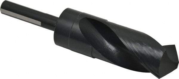 Chicago-Latrobe - 1-11/32" Drill, 118° Point, High Speed Steel Silver Deming & Reduced Shank Drill Bit - Oxide Finish, 6" OAL, Flats on Shank, 3-1/8" Flute Length, Right Hand Cut, Standard Point, Spiral Flute, Regular Spiral - Americas Industrial Supply