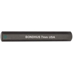 Bondhus - 7mm Hex Drive Bit - Americas Industrial Supply