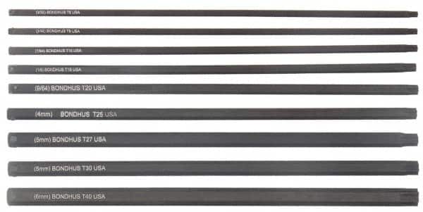 Bondhus - 9 Piece Hex Drive Bit Set - Star Point - Americas Industrial Supply