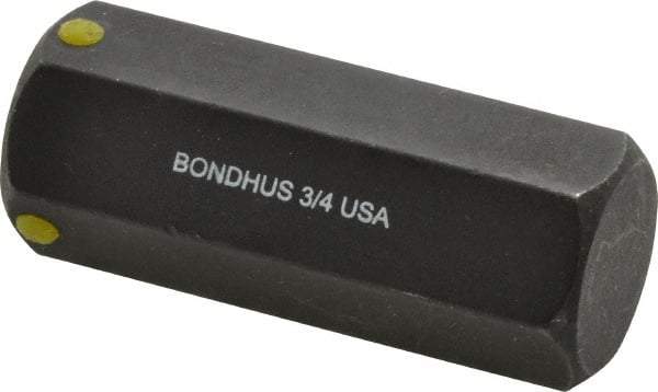 Bondhus - 3/4" Hex Drive Bit - 2" OAL - Americas Industrial Supply
