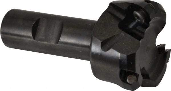 Kennametal - 47° Lead Angle, 1.8560" Max Cut Diam, 1-1/2" Min Cut Diam, 0.138" Max Depth of Cut, Indexable Chamfer & Angle End Mill - 3 Inserts, OF.T 53AF.N.. Insert Style, 77.4mm OAL, Straight Shank - Americas Industrial Supply