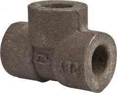 Made in USA - Size 1/4", Class 3,000, Forged Carbon Steel Black Pipe Tee - 3,000 psi, Socket Weld End Connection - Americas Industrial Supply