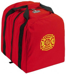 Ergodyne - 0 Pocket, 5400 Cubic Inch, 1000D Nylon Empty Gear Bag - 18 Inch Wide x 15 Inch Deep x 20 Inch High, Red, Fire and Rescue Logo, Model No. 5063 - Americas Industrial Supply