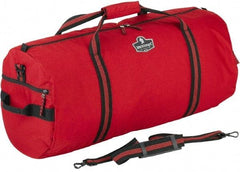 Ergodyne - 2 Pocket, 3,800 Cubic Inch, 600D Nylon Empty Duffel Bag - 29 Inch Wide x 13 Inch Deep x 13 Inch High, Red, Model No. 5020 - Americas Industrial Supply