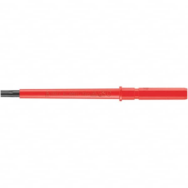Wera - 9mm Drive T8 Torx Screwdriver Bit - 154mm OAL, Insulated - Americas Industrial Supply