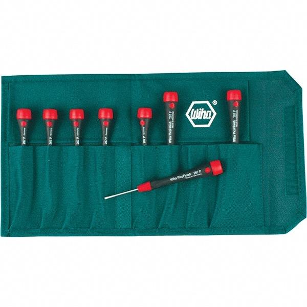 Wiha - 8 Piece Torx Screwdriver Set - Bit Sizes: Torx T1, T2, T3, T4, T5, T6, T-7 & T-8 - Americas Industrial Supply