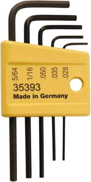 Wiha - Mini Hex L-Key Set - 5 Piece - Americas Industrial Supply