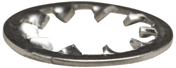 Made in USA - 1 Screw, 1.06" ID, Spring Steel Internal Tooth Lock Washer - 1.65" OD, Zinc-Plated, Grade 2 - Americas Industrial Supply