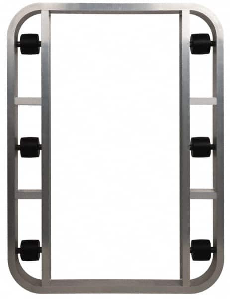 PRO-SOURCE - 4,000 Lb Capacity Aluminum Pallet Dolly - 48" Long x 36" Wide x 4-1/2" High, 3-1/4" Wheels - Americas Industrial Supply